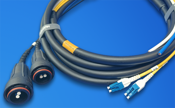 FullAXS Ericsson-compatible hybrid fibre and power jumper